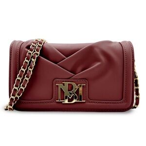 NWT Badgley Mischka Pleated Crossbody